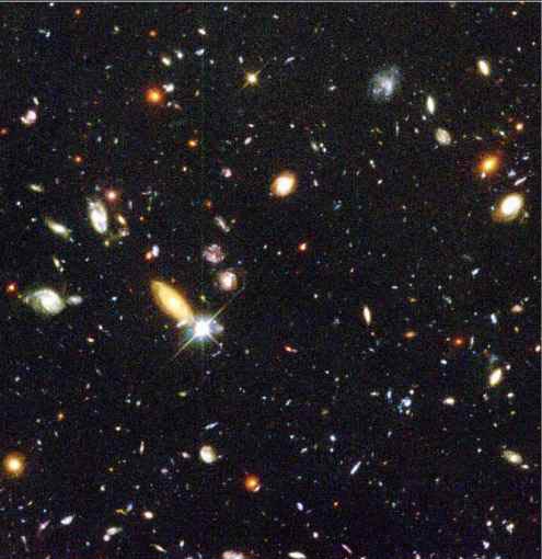 Hubble Telescope Image of some galaxies
